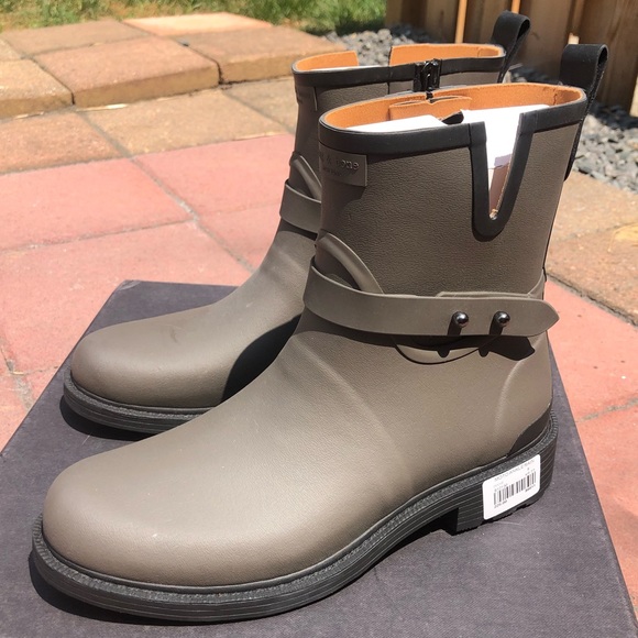 NWT Rag & Bone Moto rain boot in smoke - Picture 4 of 7